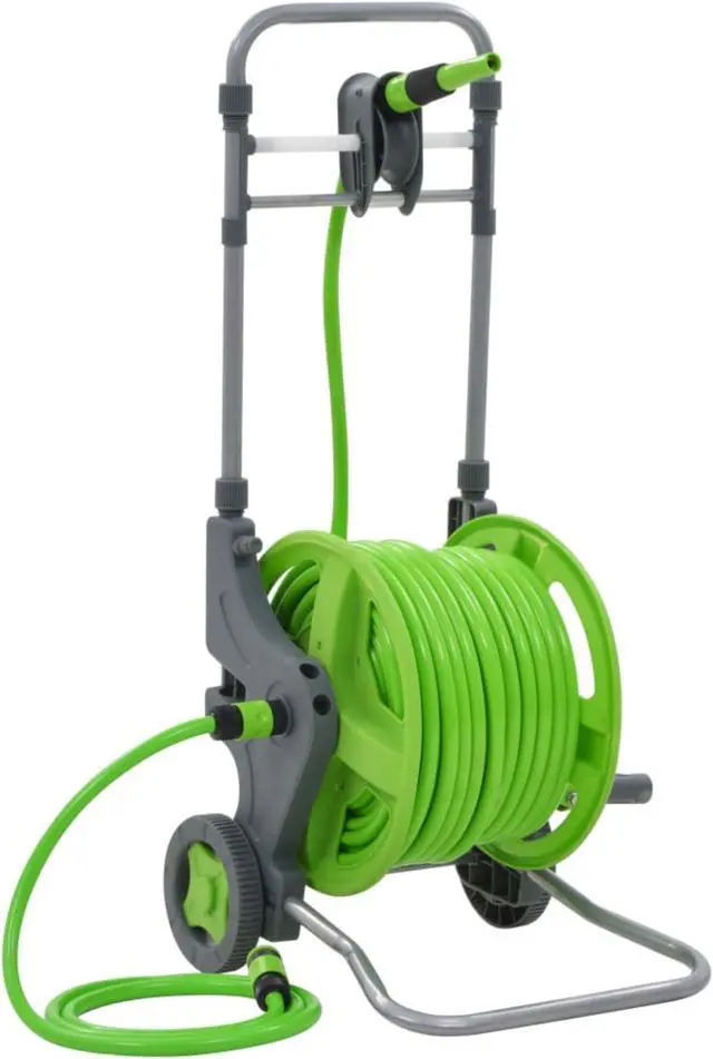 Main image of vidaXL Water Hose Reel with Wheels 174.6'+6.6'