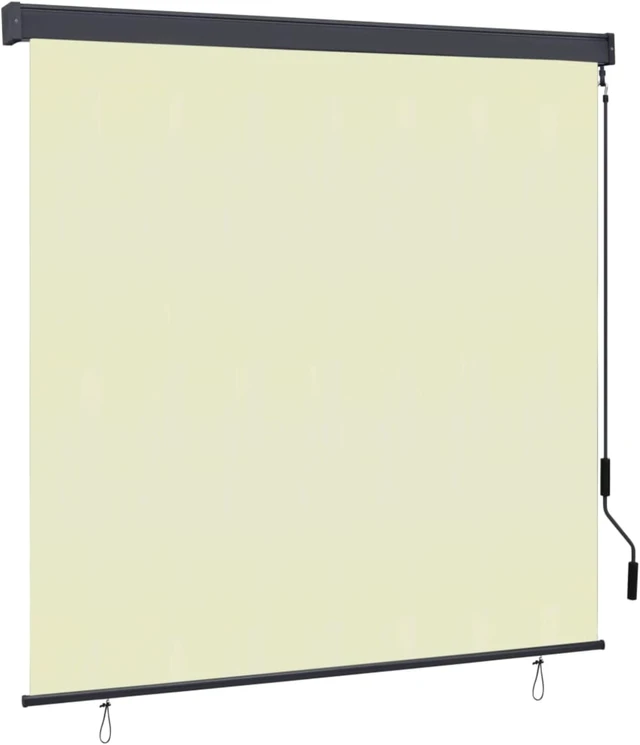 Alt view image 8 of 11 - vidaXL Roller Blind Window Shade with Hand Crank Roll up Blackout Blind Cream