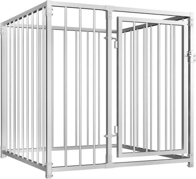 Main image of vidaXL Outdoor Dog Kennel 39.4"x39.4"x39.4"