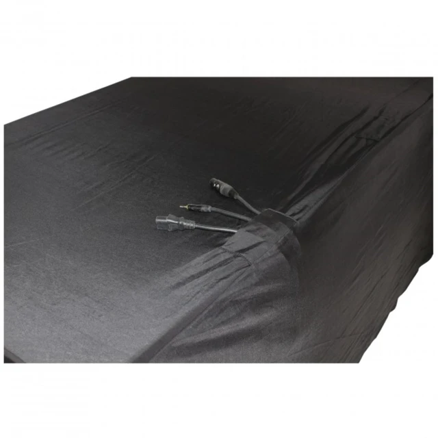 Alt view image 5 of 7 - ProX X-ST4BL 4 Ft. Open Back Spandex Table Cover/Scrim - Black