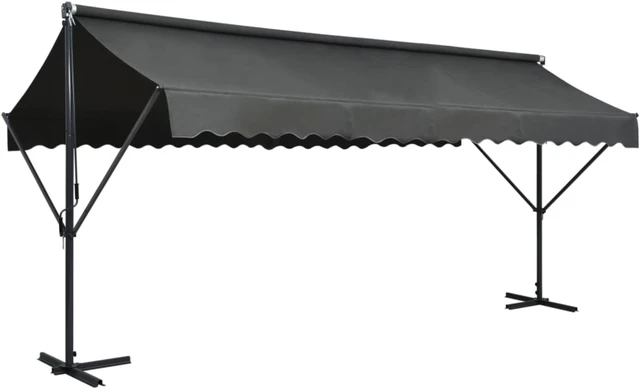 Main image of vidaXL Free Standing Awning 196.9"x118.1" Anthracite