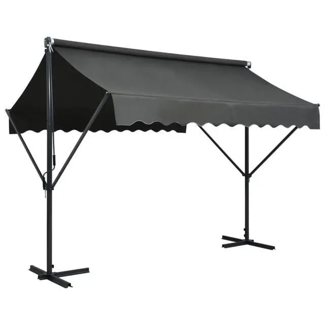Main image of vidaXL Free Standing Awning 118.1"x118.1" Anthracite