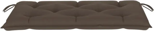 Alt view image 11 of 13 - vidaXL Bench Cushion Outdoor Water Repellent Bench Cushion Taupe Oxford Fabric