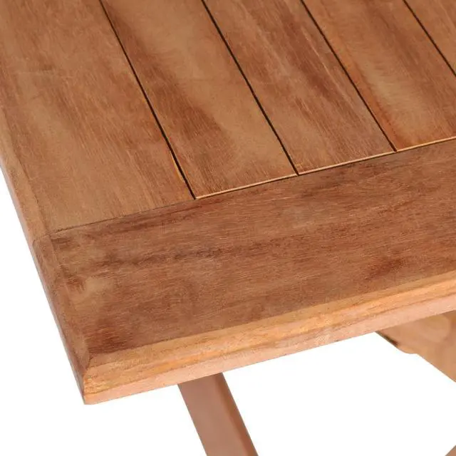Alt view image 12 of 14 - vidaXL Outdoor Dining Table Folding Patio Table Garden Furniture Solid Teak Wood
