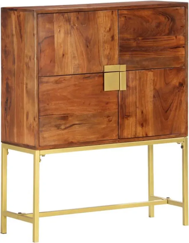 Main image of vidaXL Highboard 31.5"x11.8"x39.4 Solid Acacia Wood