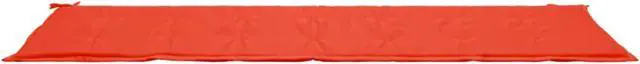 Alt view image 16 of 18 - vidaXL Garden Bench Cushion Red 200x50x4 cm Oxford Fabric