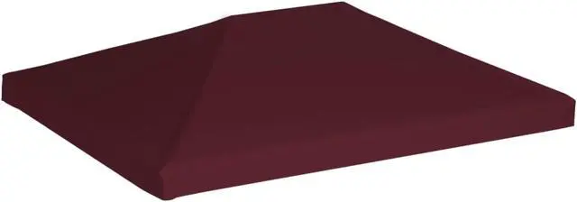 Alt view image 4 of 10 - vidaXL Gazebo Top Cover 9.1 oz/yd 9.8'x13.1' Bordeaux