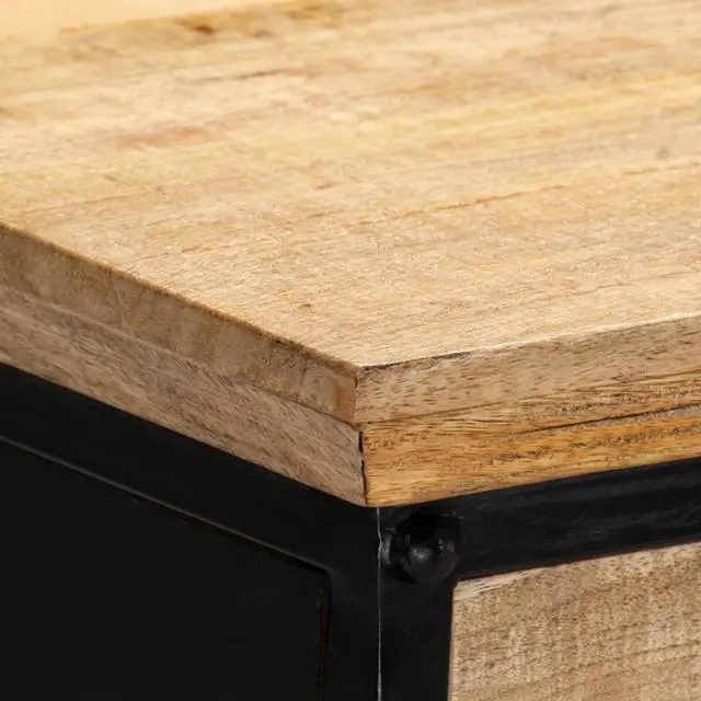 Alt view image 13 of 14 - vidaXL Writing Table Computer Desk Home Office Study Table Solid Mango Wood