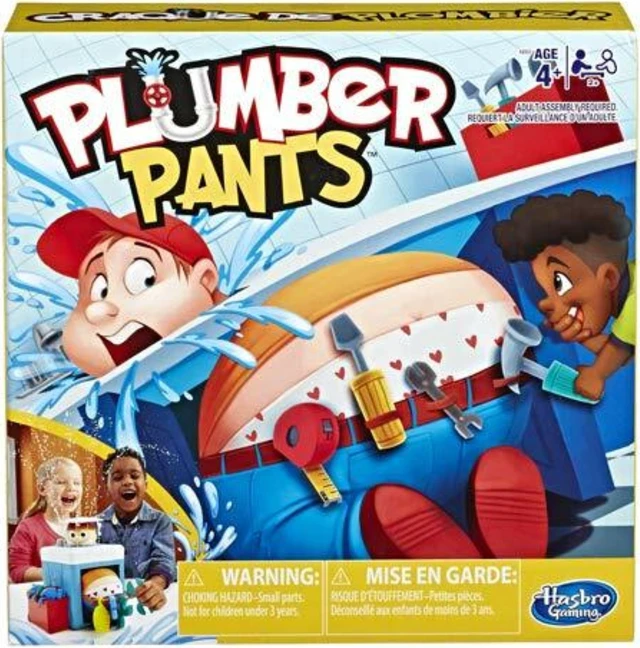 Alt view image 2 of 6 - Hasbro Gaming Plumber Pants Game for Kids Ages 4 & Up