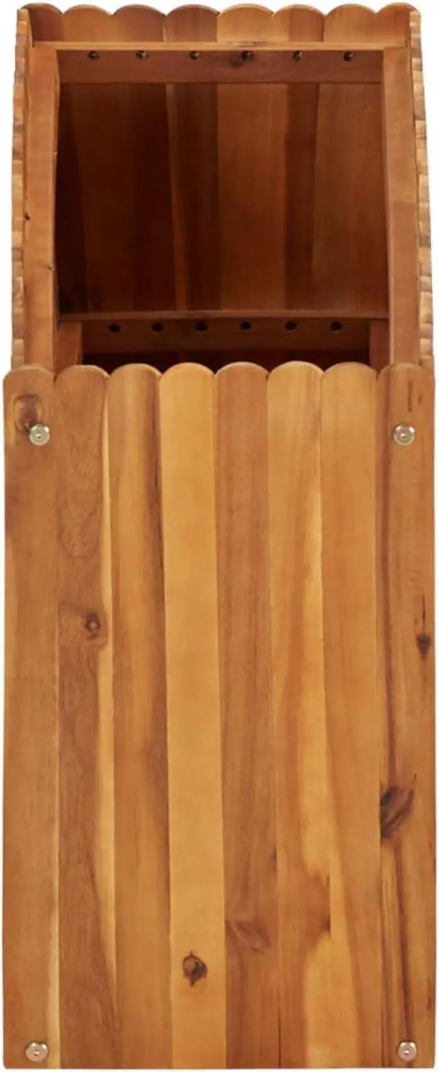 Alt view image 12 of 14 - vidaXL Raised Garden Bed Raised Flower Bed Raised Garden Box Solid Acacia Wood