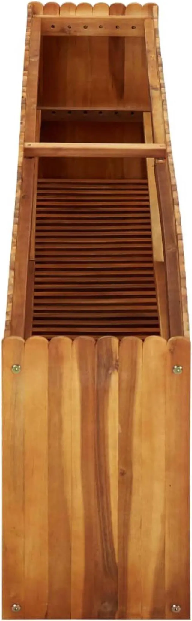 Alt view image 13 of 14 - vidaXL Raised Garden Bed Raised Flower Bed Raised Garden Box Solid Acacia Wood