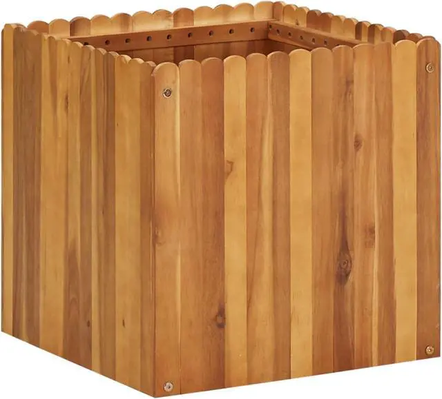 Alt view image 10 of 14 - vidaXL Raised Garden Bed Raised Flower Bed Raised Garden Box Solid Acacia Wood