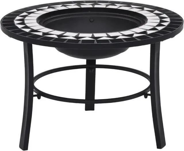 Alt view image 12 of 20 - vidaXL Fire Pit Table Fireplace for Camping Picnic Firebowl Terracotta Ceramic