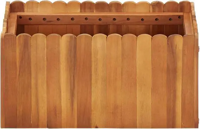 Alt view image 12 of 14 - vidaXL Raised Garden Bed Raised Flower Bed Raised Garden Box Solid Acacia Wood