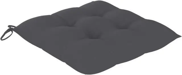 Alt view image 3 of 13 - vidaXL Chair Cushions 4 pcs Anthracite 15.7"x15.7"x2.8" Fabric