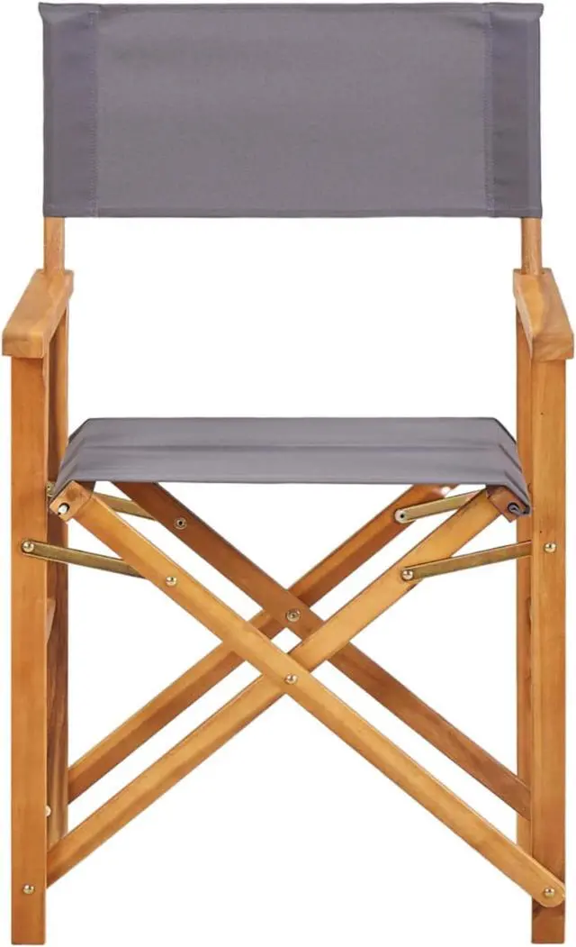 Alt view image 14 of 14 - vidaXL Director's Chair 2 Pcs Camping Chair for Outdoor Garden Solid Wood Acacia