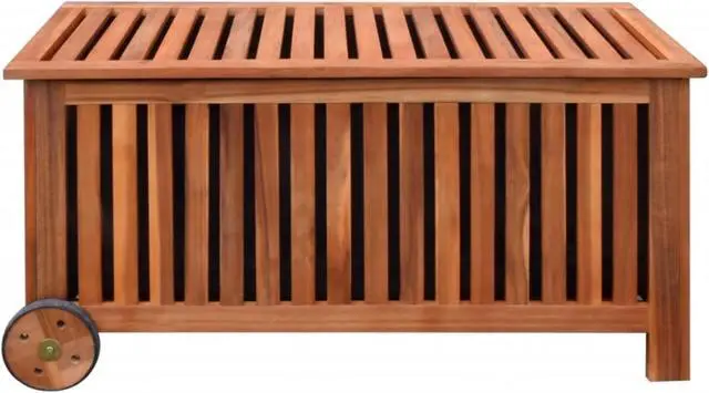 Alt view image 11 of 14 - vidaXL Outdoor Storage Deck Box Chest for Patio Cushions Garden Tools Solid Wood