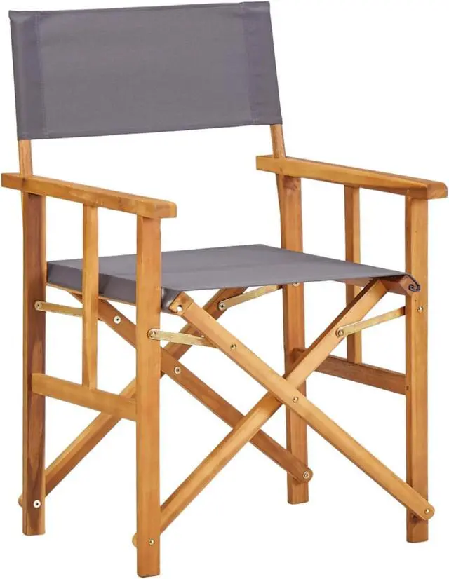 Alt view image 13 of 14 - vidaXL Director's Chair 2 Pcs Camping Chair for Outdoor Garden Solid Wood Acacia
