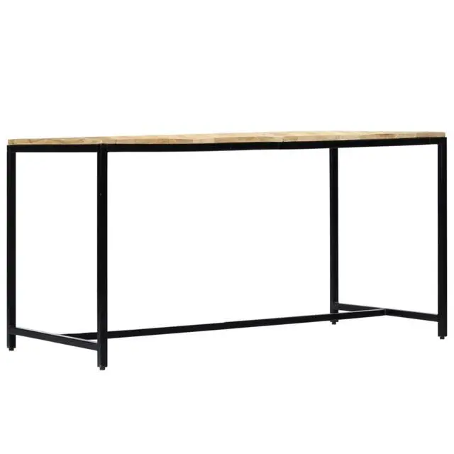 Alt view image 14 of 14 - vidaXL Dining Table Kitchen Table Dining Room Table Solid Rough Mango Wood