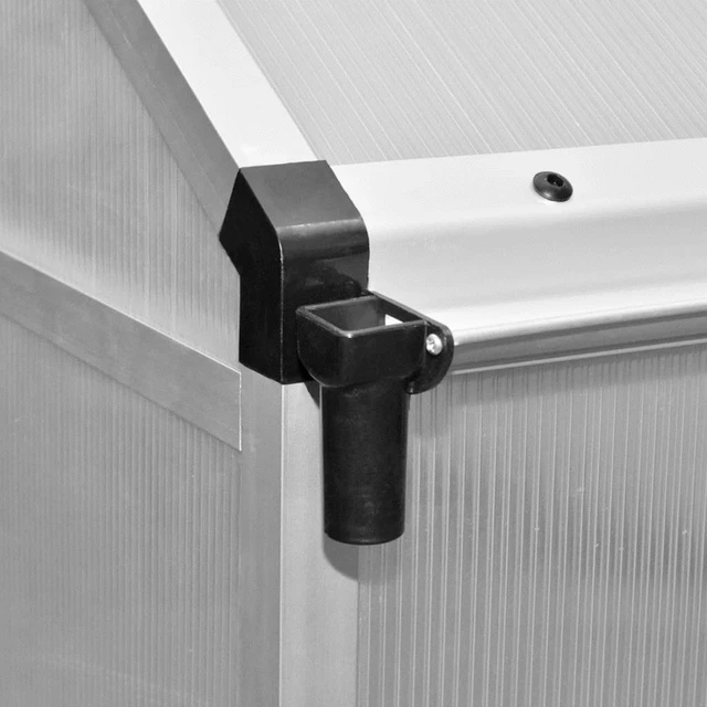 Alt view image 2 of 6 - vidaXL Greenhouse Reinforced Aluminium 113.34ft