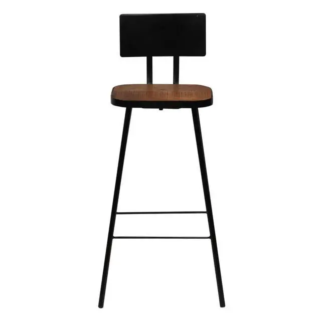 Alt view image 14 of 14 - vidaXL Bar Stools Counter Height Stool Island Stool 4 Pcs Solid Reclaimed Wood