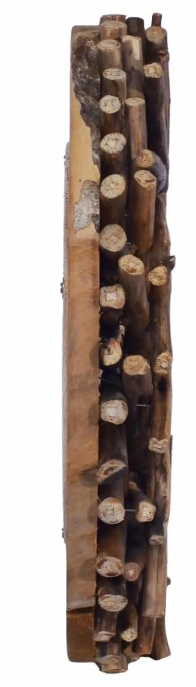 Alt view image 12 of 13 - vidaXL Mirror Natural Wood Solid teak wood and glass Medium