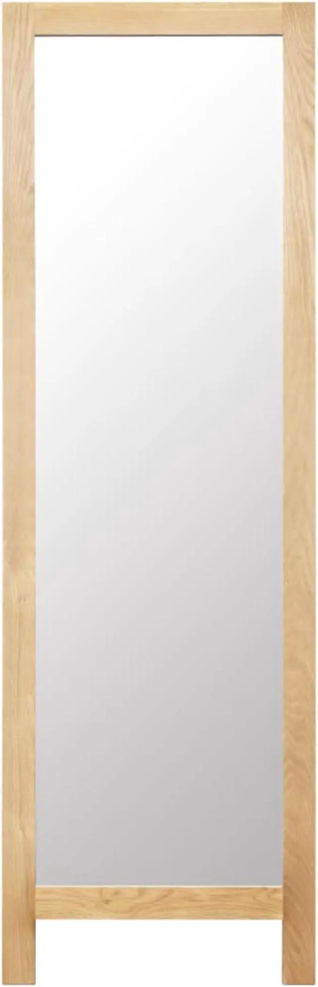 Alt view image 12 of 13 - vidaXL Floor Mirror Vanity Standing Mirror Full Length Mirror Solid Oak Wood