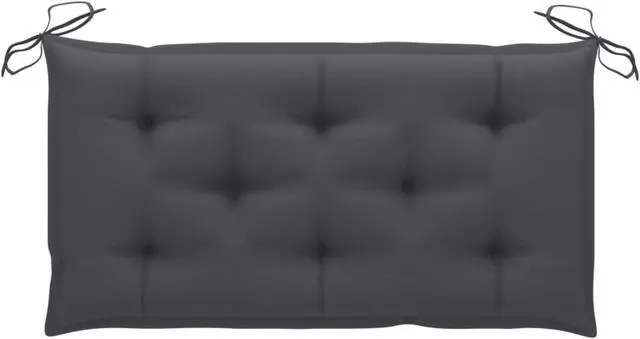 Alt view image 9 of 13 - vidaXL Bench Cushion Water Repellent Seat Cushion Anthracite Oxford Fabric