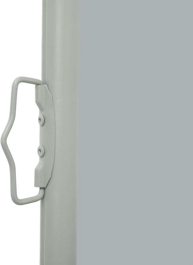 Alt view image 4 of 14 - vidaXL Patio Retractable Side Awning 39.4"x196.9" Gray