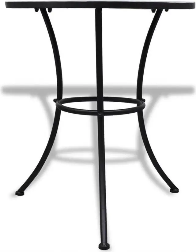 Alt view image 9 of 9 - vidaXL Bistro Table Mosaic Ceramic Blue White Outdoor Garden Patio Cafe Coffee