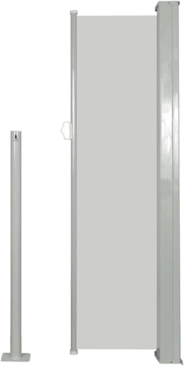 Alt view image 9 of 11 - vidaXL Retractable Side Awning 47.2"x118.1" Cream Privacy Screen Shade Blind