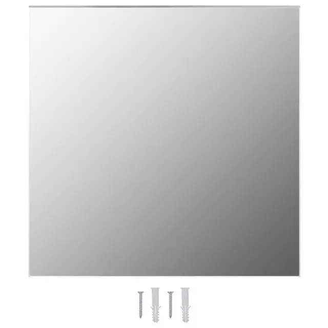 Alt view image 12 of 14 - vidaXL Wall Mirror Transparent Glass 16 x 16 in Minimalistic