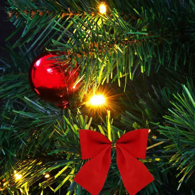 Alt view image 12 of 13 - vidaXL Artificial Pre-lit Christmas Tree with Baubles Xmas Tree Decoration Green