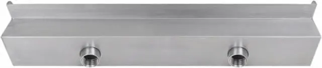 Alt view image 9 of 13 - vidaXL Pool Fountain Spillway Waterfall Fountain for Garden Pond Stainless Steel