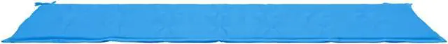 Alt view image 14 of 18 - vidaXL Bench Cushion Water Repellent Garden Seat Cushion Blue Oxford Fabric