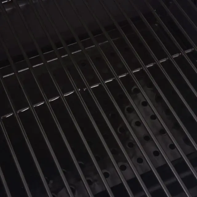 Alt view image 8 of 10 - vidaXL Charcoal Smoker Charcoal Grill Barbecue Grill with Bottom Shelf Black