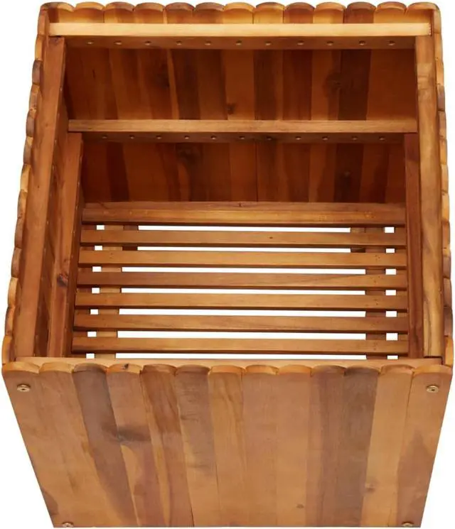 Alt view image 12 of 14 - vidaXL Raised Garden Bed Raised Flower Bed Raised Garden Box Solid Acacia Wood