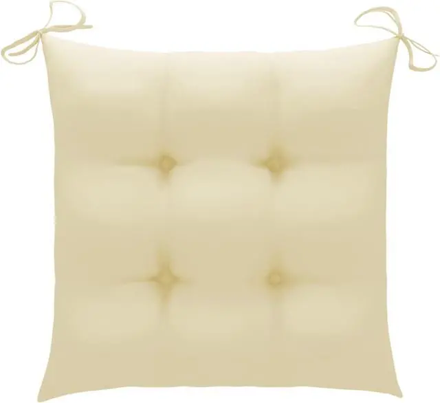 Alt view image 10 of 12 - vidaXL Chair Cushion 4 Pcs Outdoor Patio Seat Cushion Cream White Oxford Fabric