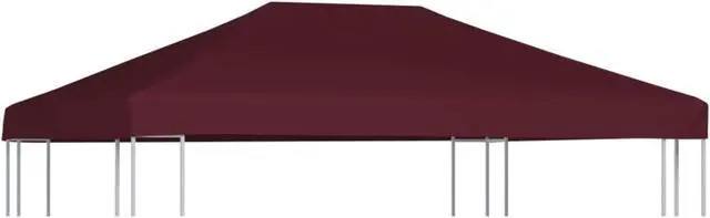 Main image of vidaXL Gazebo Top Cover 9.1 oz/yd 9.8'x13.1' Bordeaux