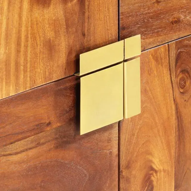 Alt view image 3 of 12 - vidaXL Highboard 31.5"x11.8"x39.4 Solid Acacia Wood