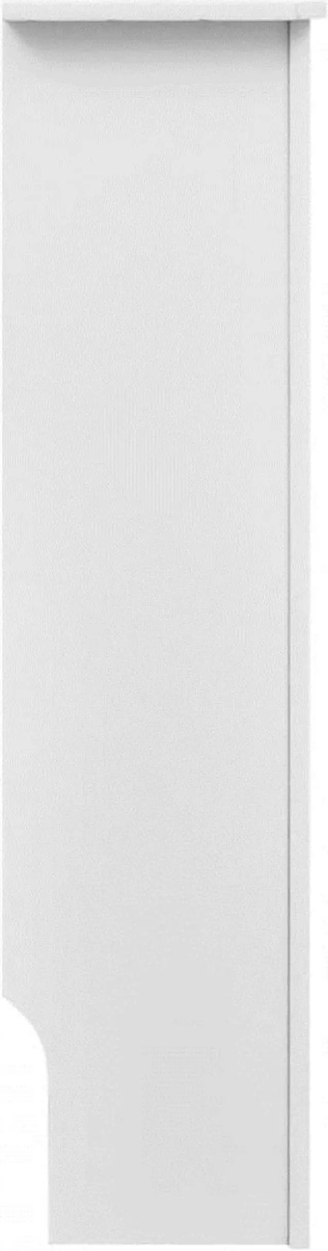 Alt view image 6 of 7 - vidaXL Radiator Cover Cabinet 2 Pcs Radiator Guard for Home Office White MDF