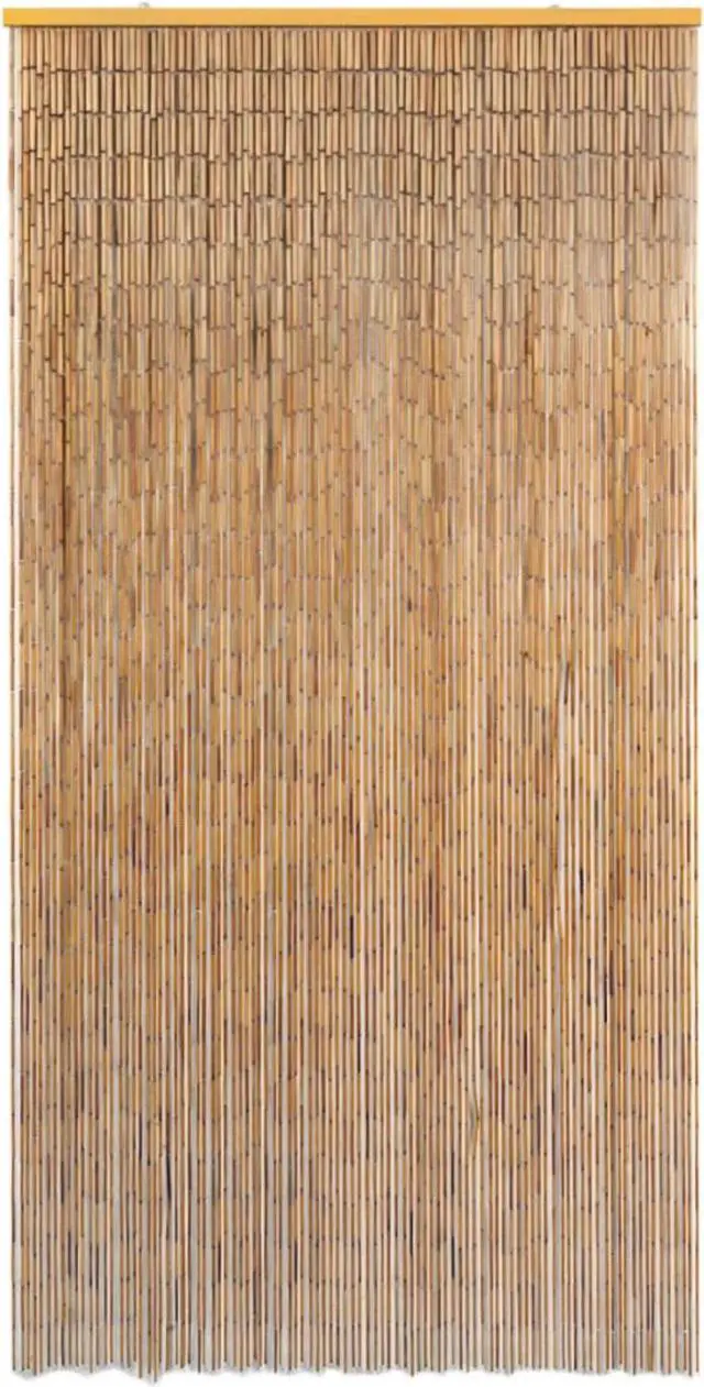 Alt view image 10 of 11 - vidaXL Insect Door Curtain Bamboo 39.4"x78.7" Anti Mosquito Protector Screen