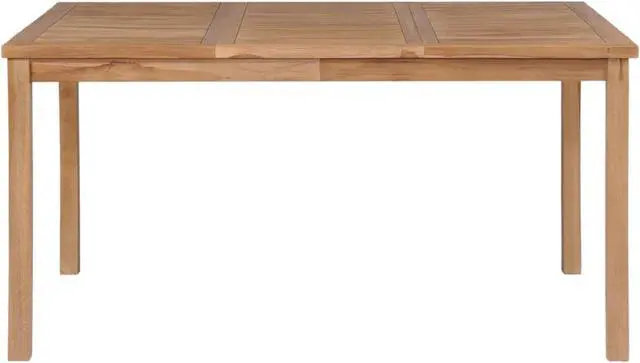 Alt view image 13 of 14 - vidaXL Outdoor Dining Table Patio Table Garden Porch Furniture Solid Teak Wood