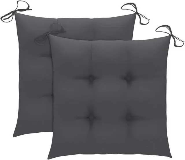 Alt view image 10 of 13 - vidaXL Chair Cushion 2 Pcs Outdoor Patio Seat Cushion Anthracite Oxford Fabric