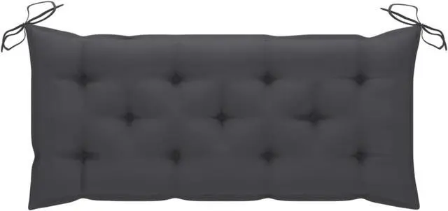Alt view image 12 of 15 - vidaXL Bench Cushion Water Repellent Seat Cushion Anthracite Oxford Fabric