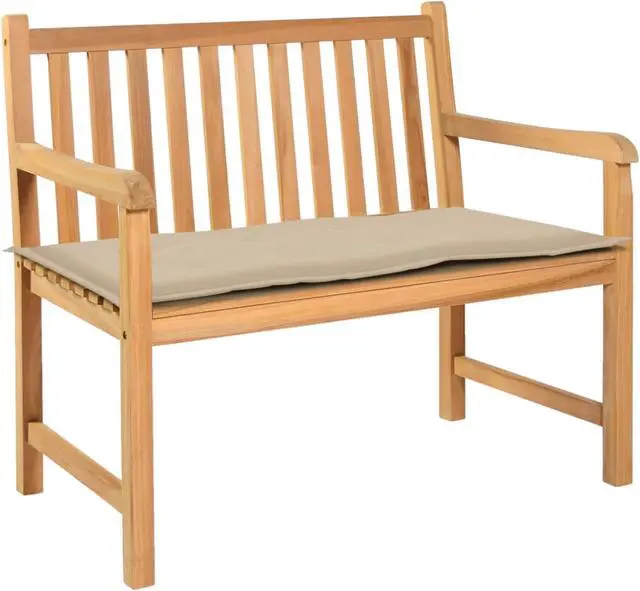 Alt view image 10 of 14 - vidaXL Garden Bench Cushion Beige 120x50x4 cm Oxford Fabric