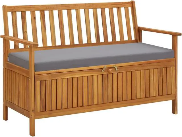 Main image of vidaXL Garden Storage Bench 47.2" Solid Acacia Wood