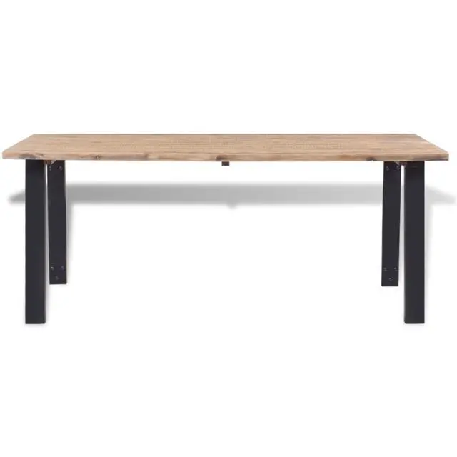 Alt view image 12 of 20 - vidaXL Dining Table Kitchen Table Wooden Dining Room Table Solid Acacia Wood