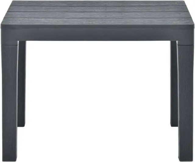 Alt view image 9 of 11 - vidaXL 2x Patio Benches Anthracite Plastic Outdoor Garden Poolside Chairs Seat