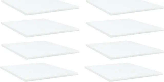 Alt view image 9 of 13 - vidaXL Floating Shelf Wall Mounted Bookshelf Board 8 Pcs White Engineered Wood